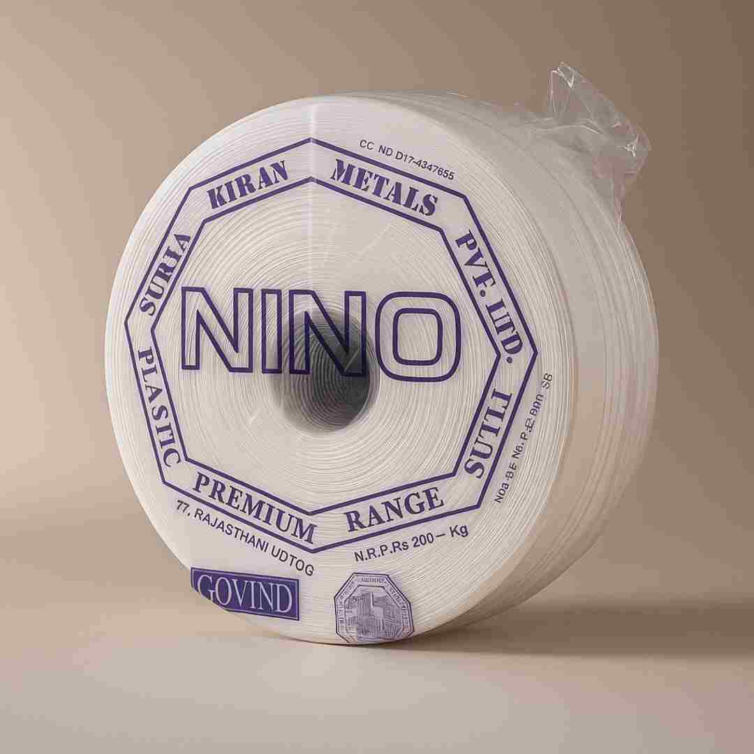 nino brand white plastic sutli roll by surya kiran metals, premium quality packing twine from rajasthan