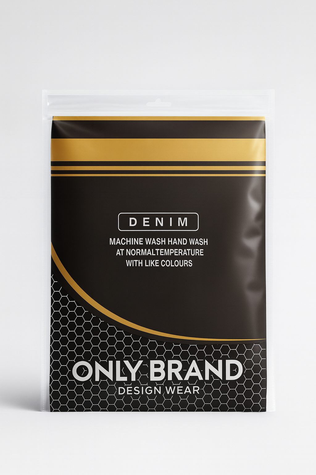Only Brand BOPP Zipper Bags – Premium Garment Packaging (250 Pcs Pack) | Paras Packing