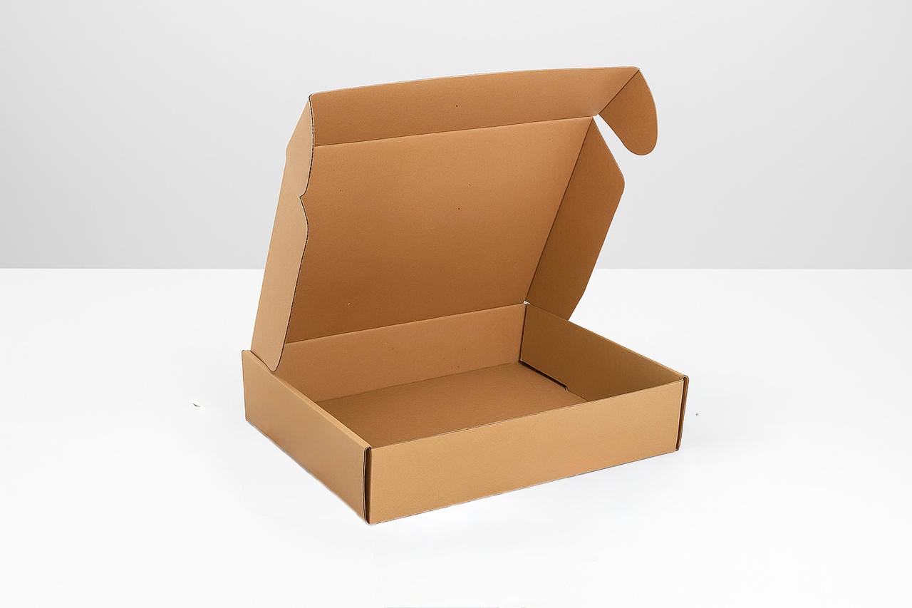 Corrugated Kraft Box – Self-Lock Design for E-Commerce & Garment Packing 100-pcs-pack