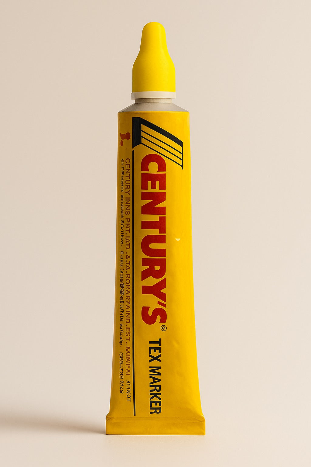 century’s tex marker single yellow tube for garment marking – sold by paras packing 
