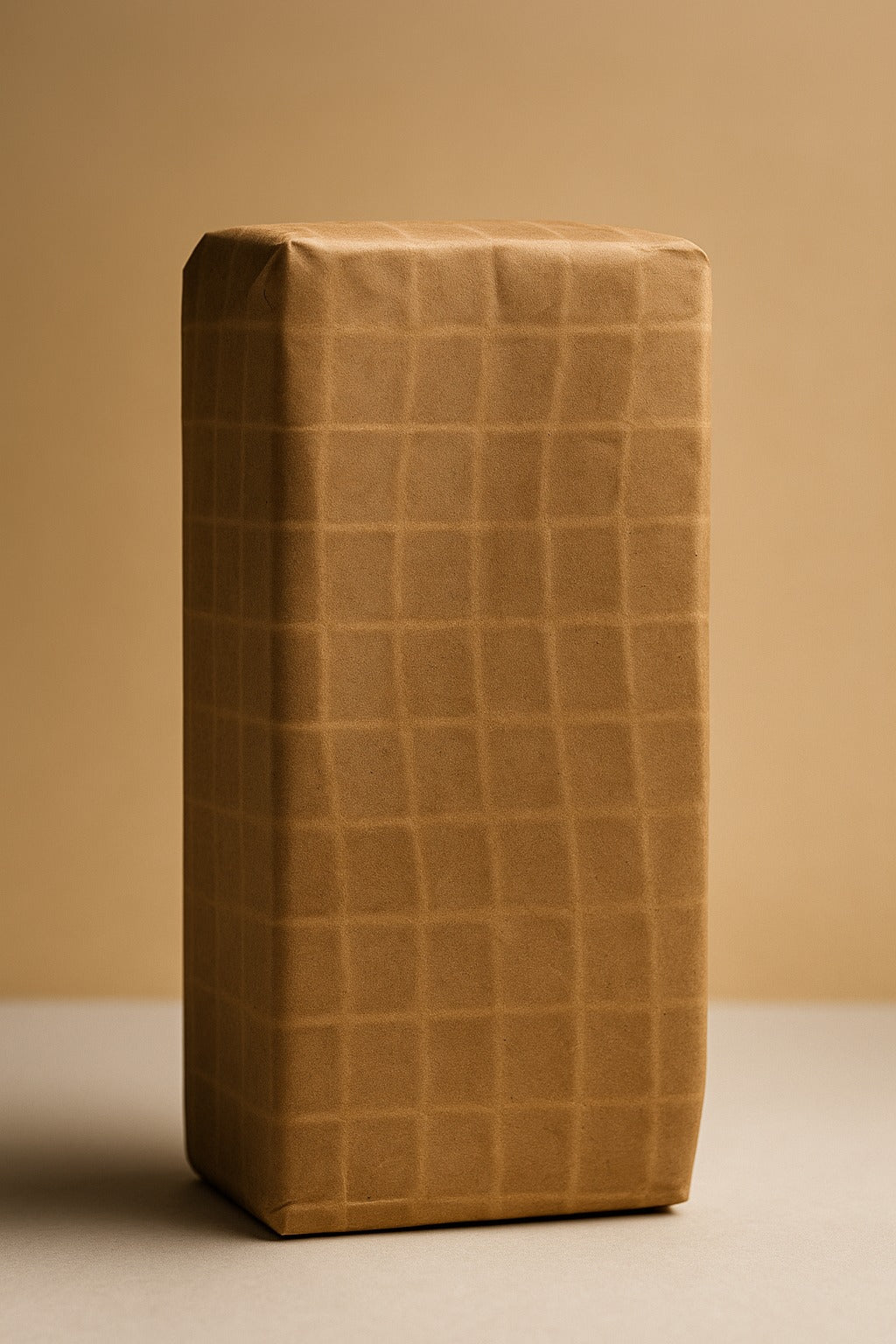 folded shirt packed with kraft butterfly support by paras