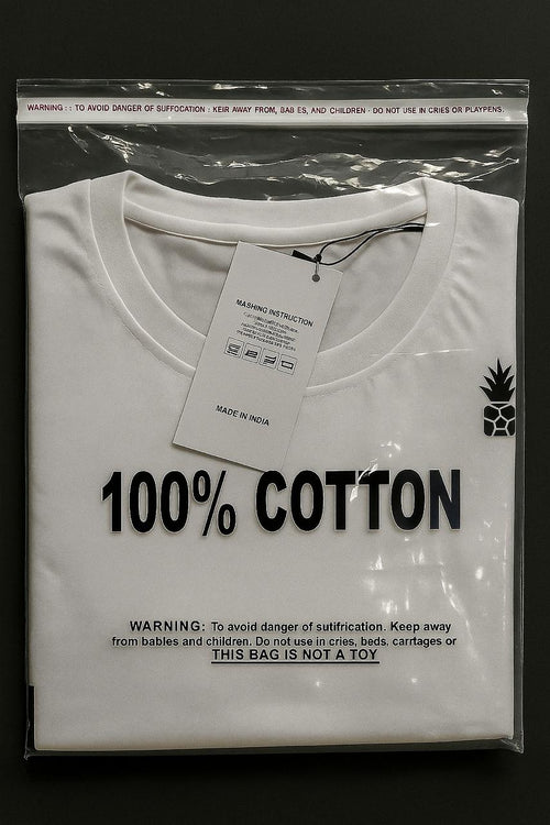 clear ldpe bag with 100% cotton print design by paraspacking

