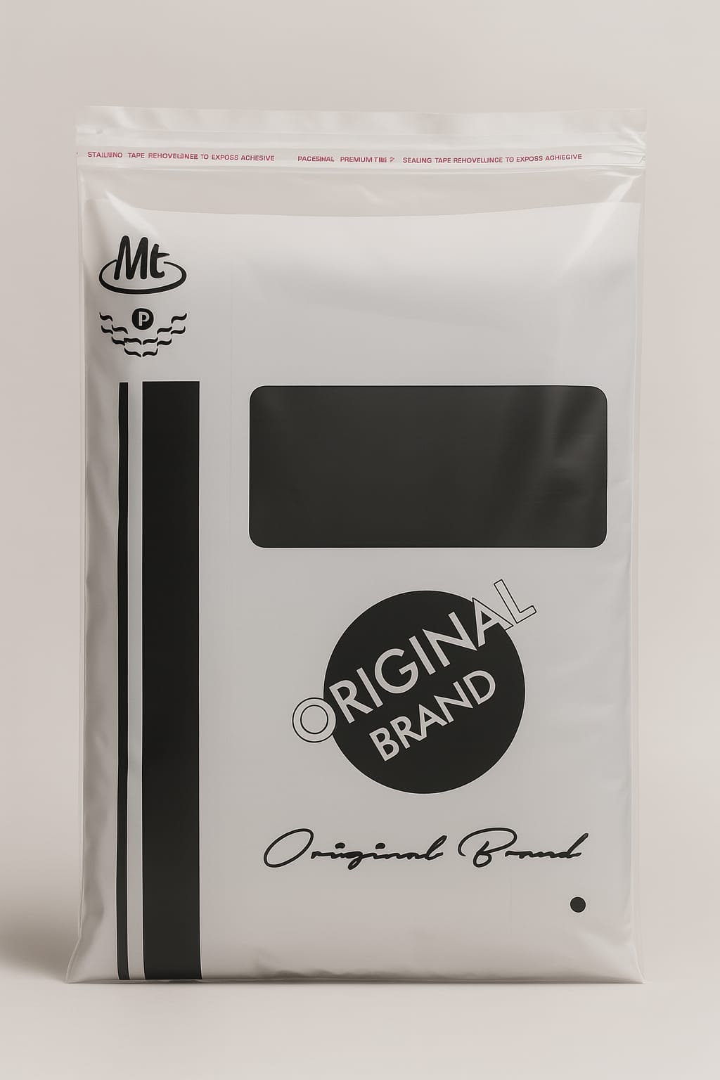 ldpe tape bag with original brand design in 10x14 inch 51 micron by paraspacking


