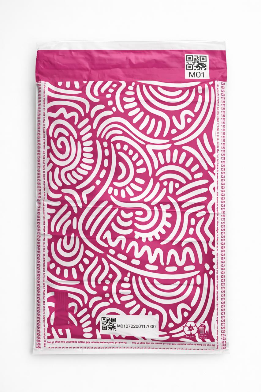 meesho packing back pink courier bag