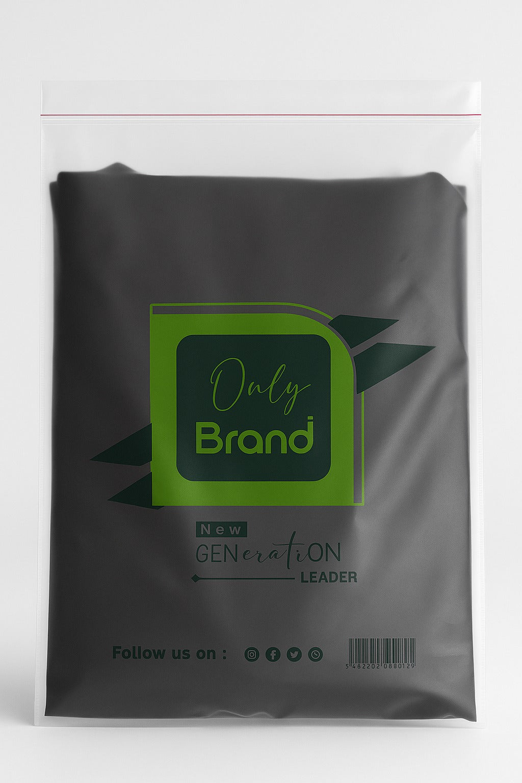 only brand printed frosted tape bag 10x14 size for garments by paraspacking

