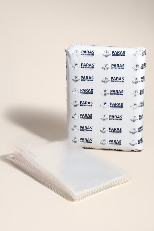 5kg Paras 37 micron transparent polybag bundle without tape for garment packing

