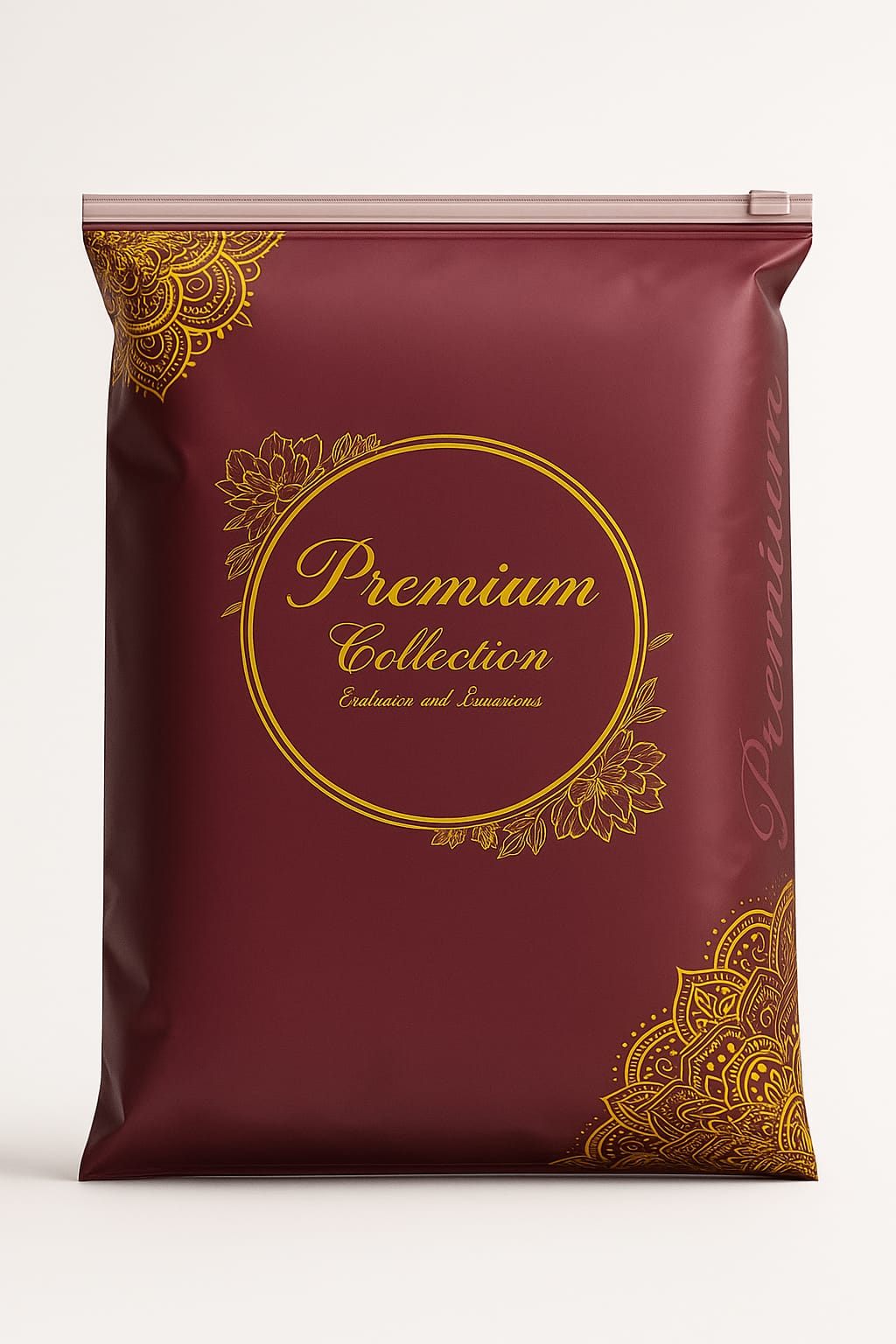 premium saree ziplock pouch maroon 14x17 inch 51 micron 200 pcs packaging by paras
