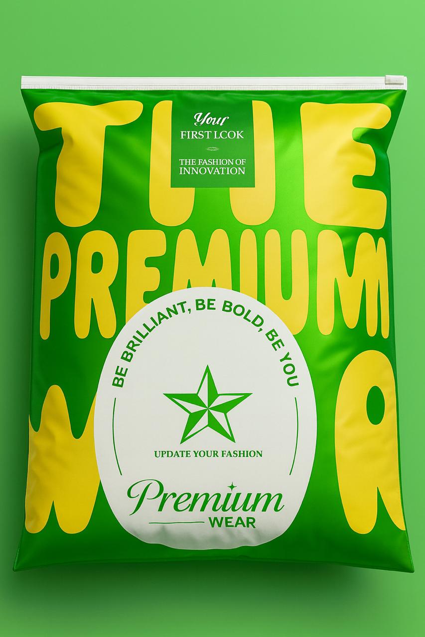 Green and yellow package with 'True Premium' branding on a green background