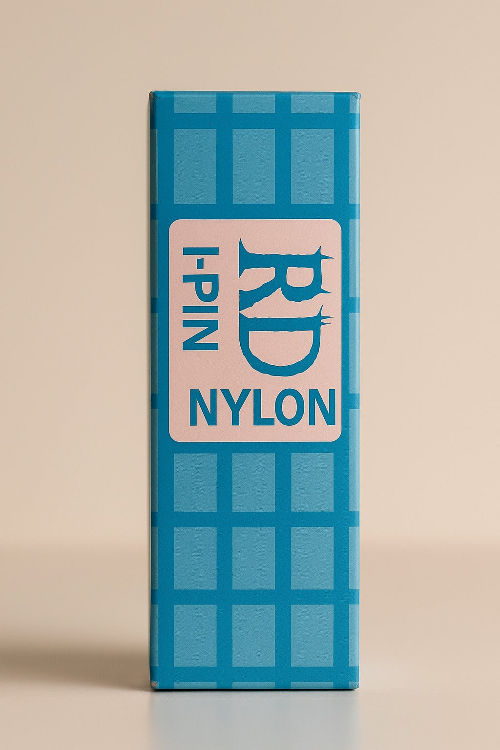 rd nylon i-pin 6mm tag fastener box with checkered blue packaging design containing 10000 pieces by paras

