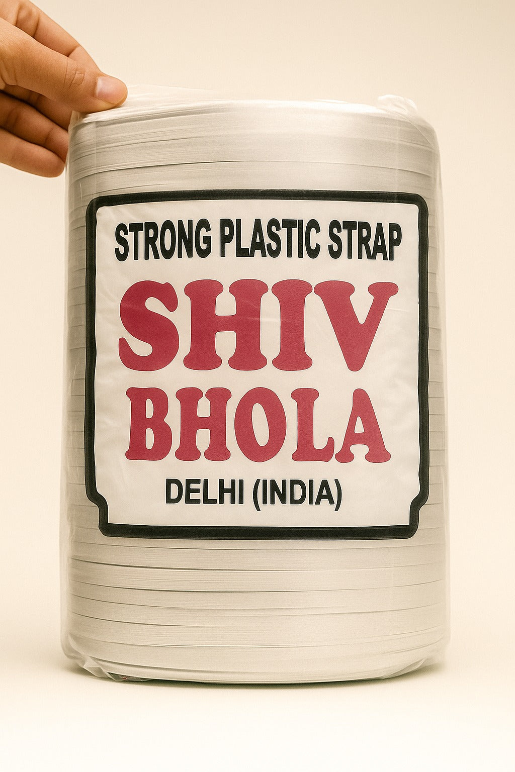 shiv bhola heavy duty 2kg plastic strap roll for packaging
