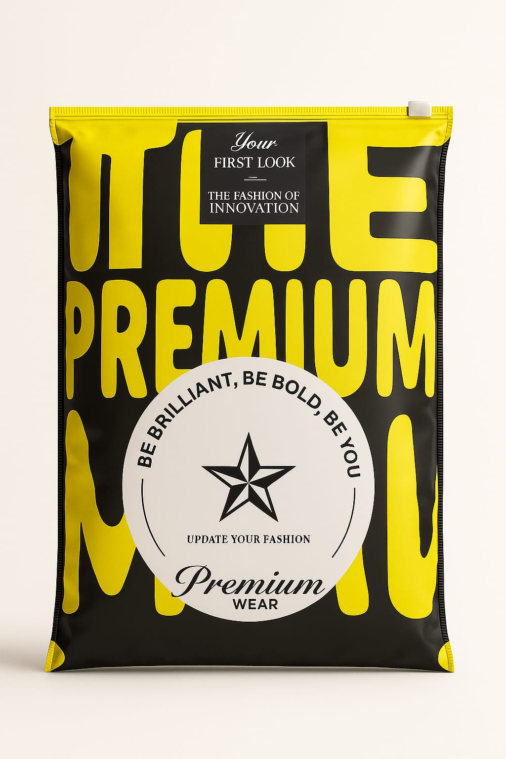 this is a 12x17 premium packaging polybag for garments bopp laminated pouch